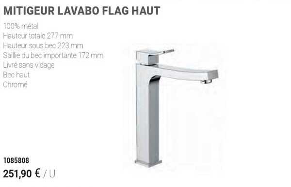 mitigeur lavabo flag haut