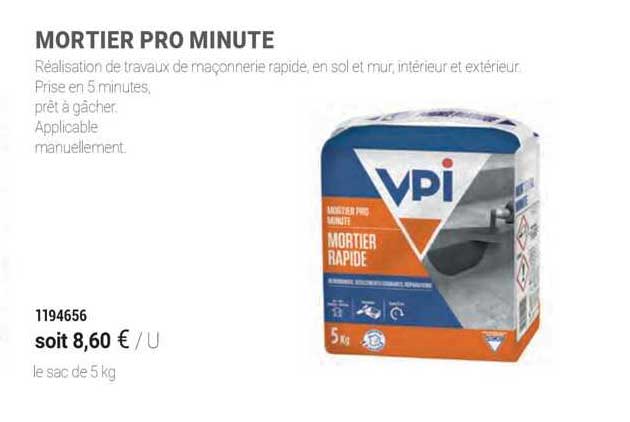 Mortier Pro Minute