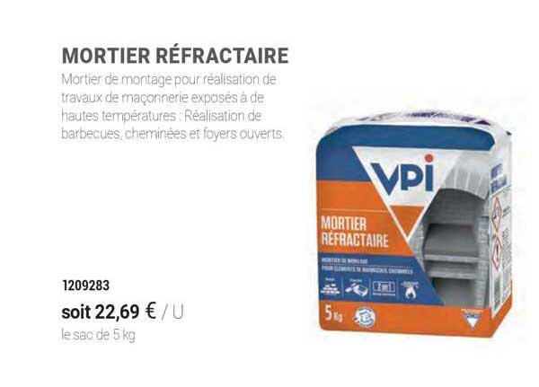 mortier réfractaire