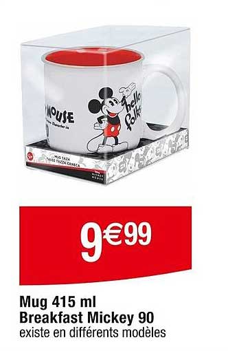 Mug 415 Ml Breakfast Mickey 90