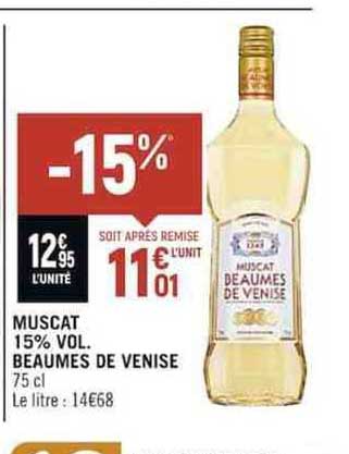 muscat 15% vol beaumes de venise