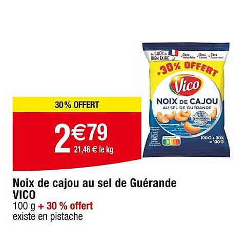 Noix De Cajou Au Sel De Guérande Vico