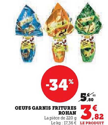 œufs garnis fritures rohan