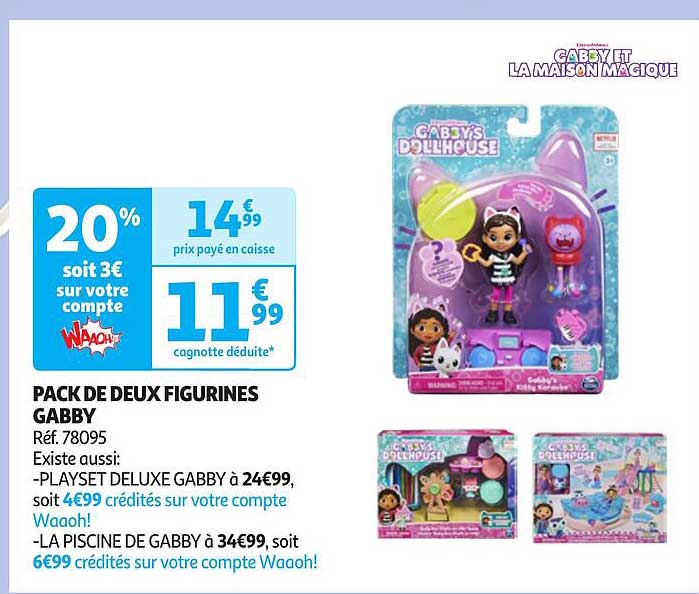 pack de deux figurines gabby
