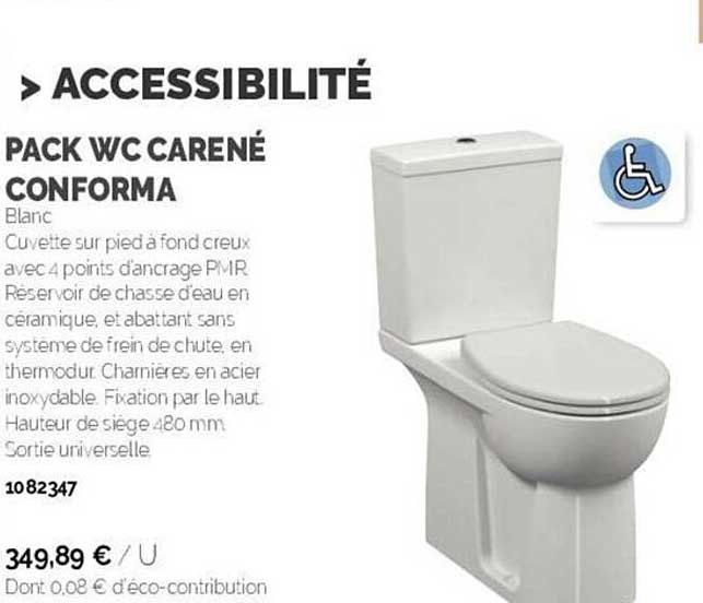 pack wc carené conforma