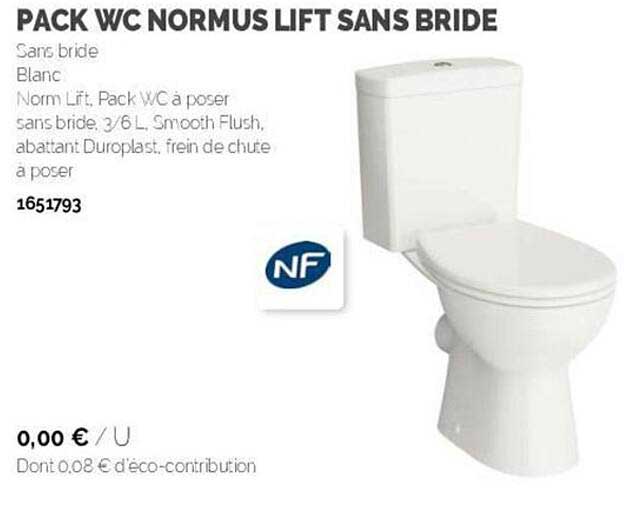 pack wc normus lift sans bride