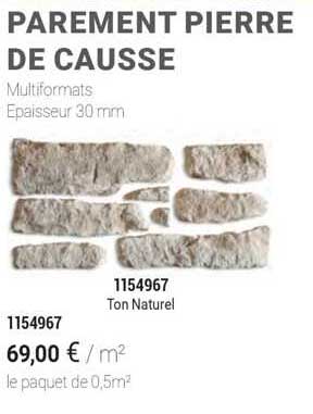 parement pierre de causse