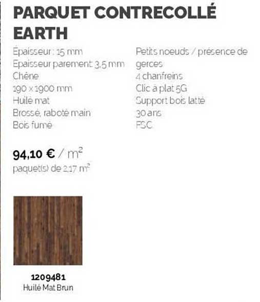 parquet contrecollé earth