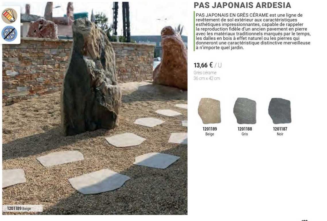 pas japonais ardesia