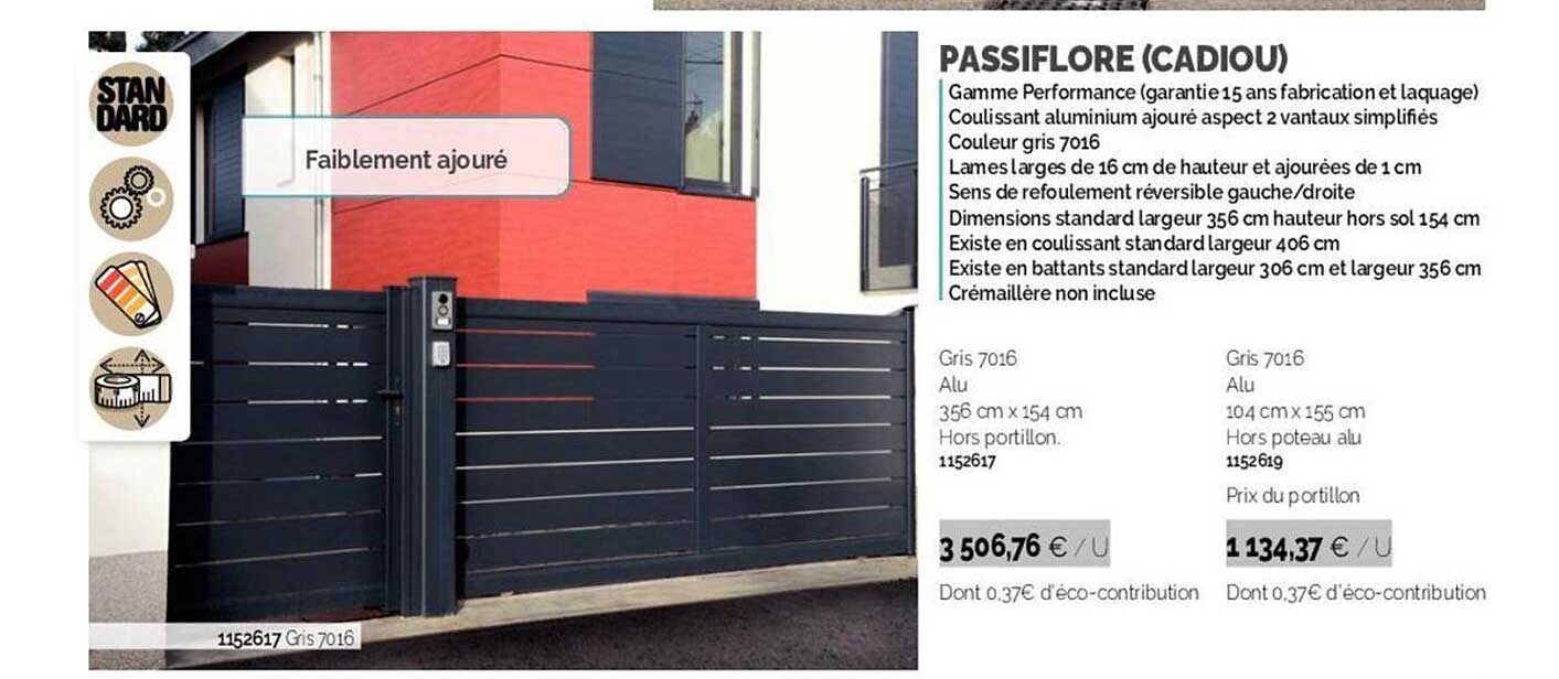 passiflore (cadiou) gris 7016