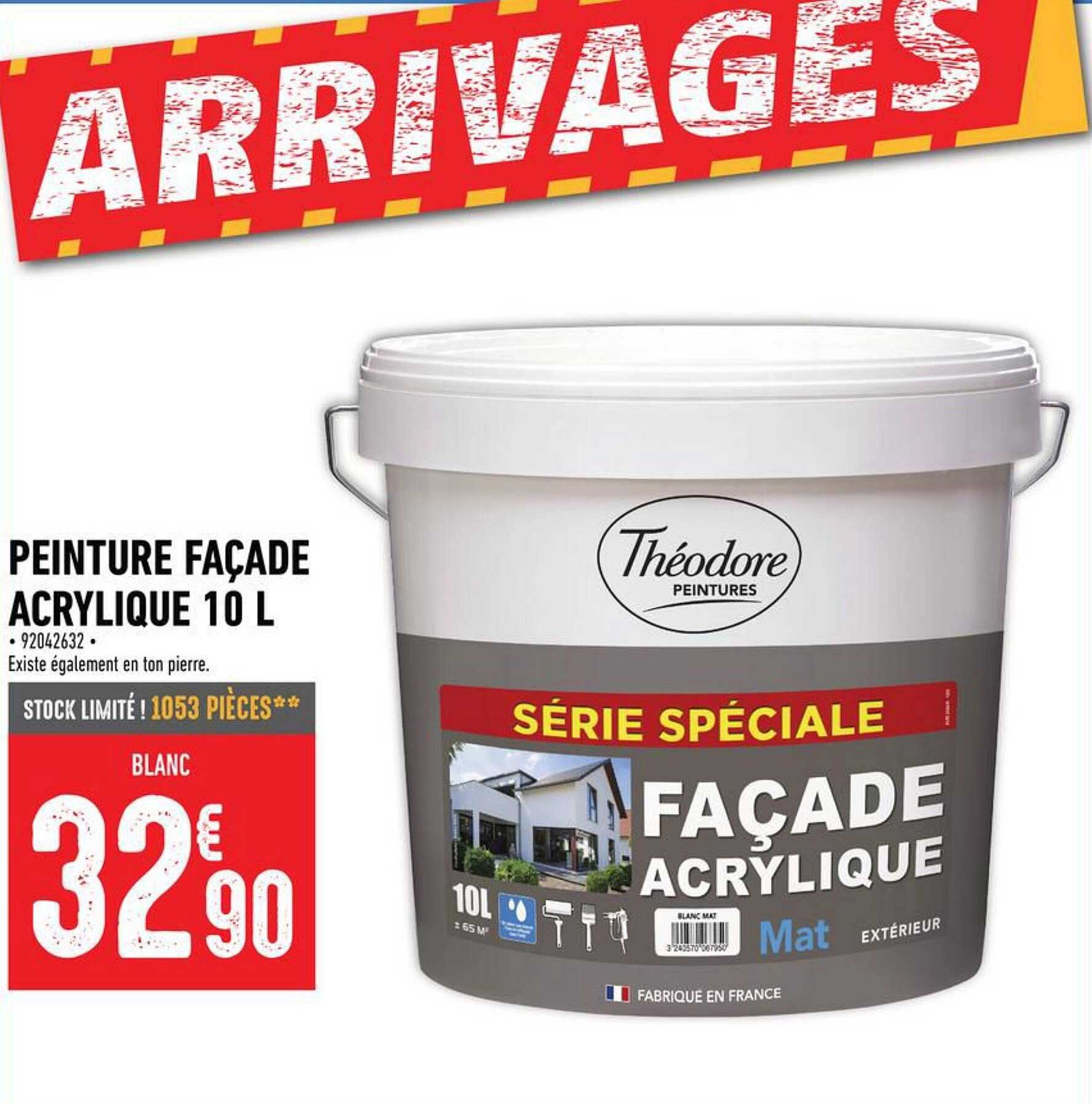 Peinture Façade Acrylique 10 L Théodore Peintures