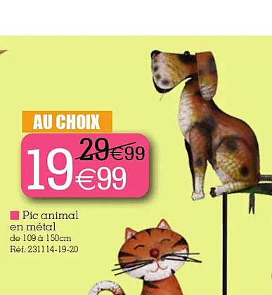 pic animal en métal