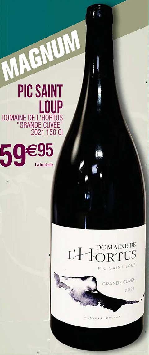 pic saint loup domaine de l'hortus "grande cuvée" 2021 150 cl