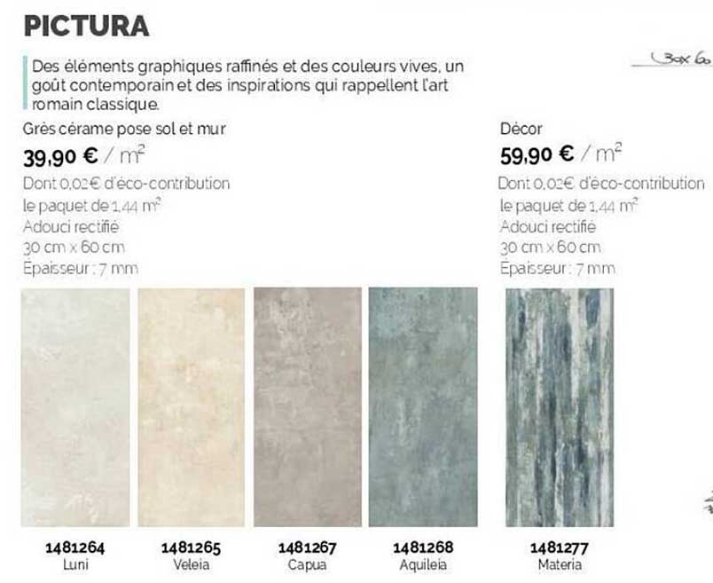 pictura grès cérame pose sol et mur décor