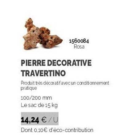 pierre décorative travertino