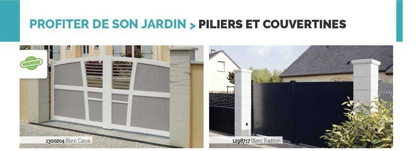 piliers et couvertines