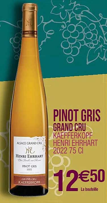 pinot gris grand cru kaefferkopf henri ehrhart 2022