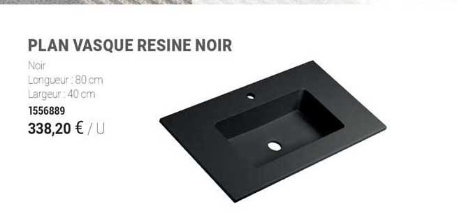 Plan Vasque Resien Noir