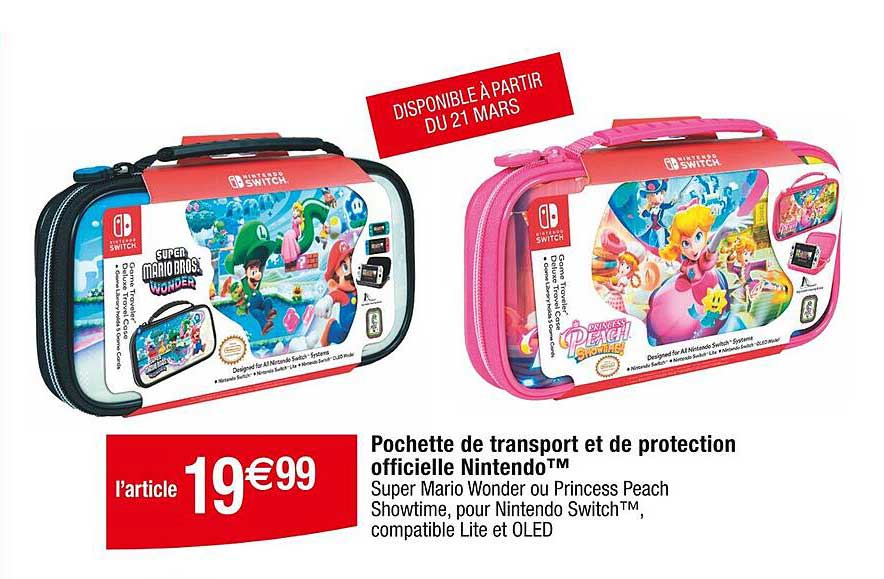 pochette de transport et de protection officielle nintendo
