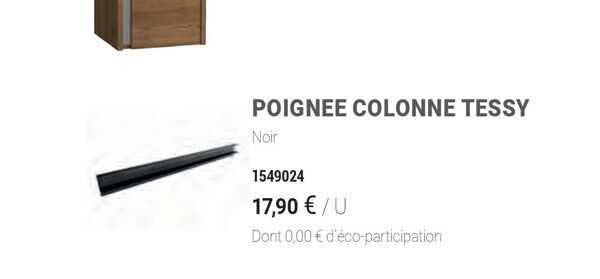 Poignée Colonne Tessy