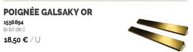Poignée Galsaky Or