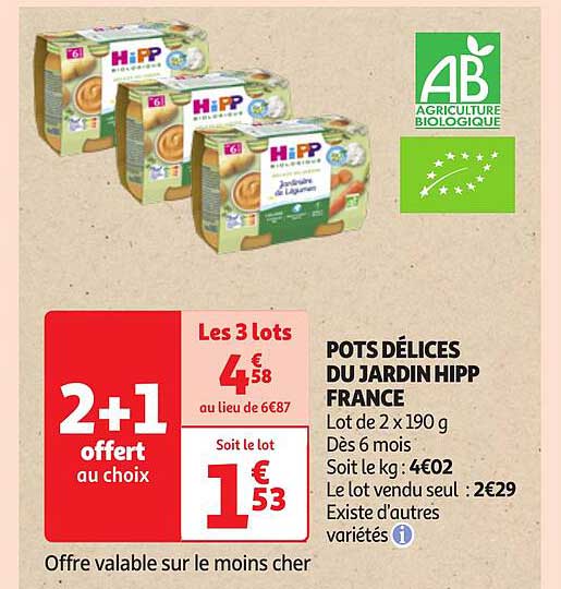 pots délices du jardin hipp france