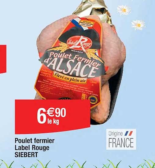 Poulet Fermier Label Rouge Siebert