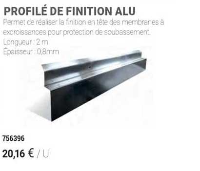 profilé de finition alu
