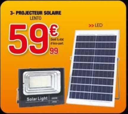 Projecteur Solaire Lento