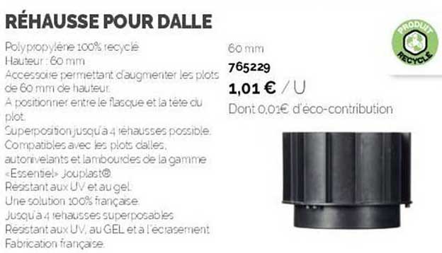 Réhausse Pour Dalle