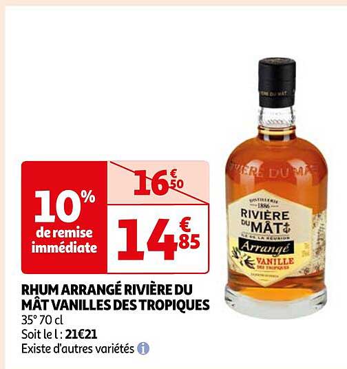 rhum arrangé rivière du mât vanilles des tropiques
