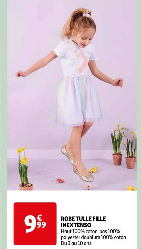 robe tulle fille inextenso