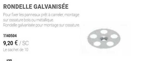 Rondelle Galvanisée