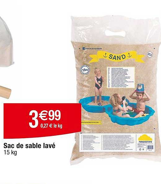 sac de sable lavé