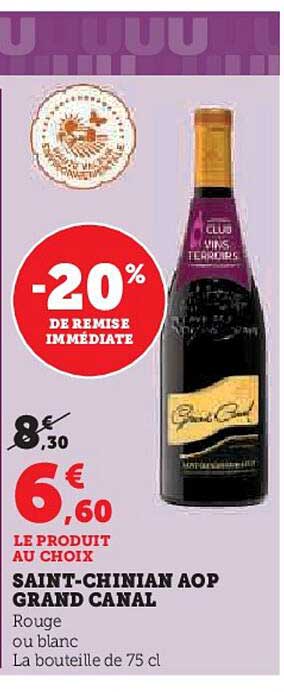 saint-chinian aop grand canal