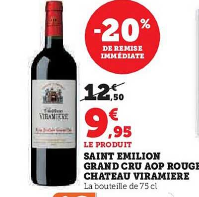 saint emillon grand cru aop rouge chateau viramiere