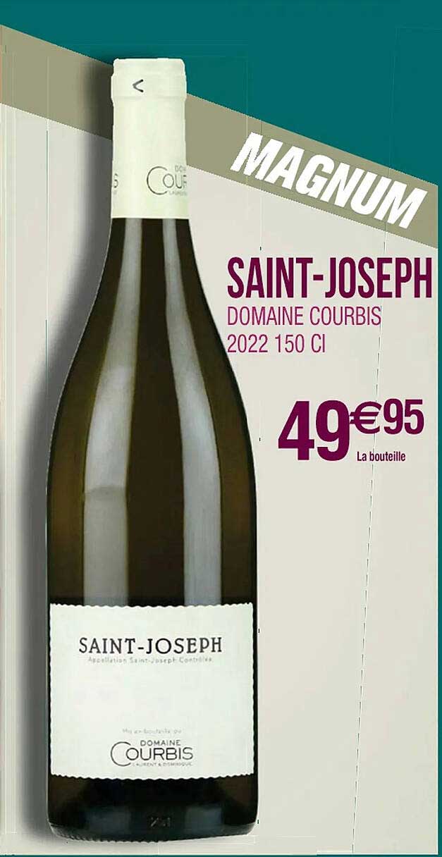 saint-joseph domaine courbis 2022 150 cl