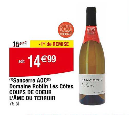 sancerre aoc domaine roblin les côtes coups de cœur l'âme du terroir