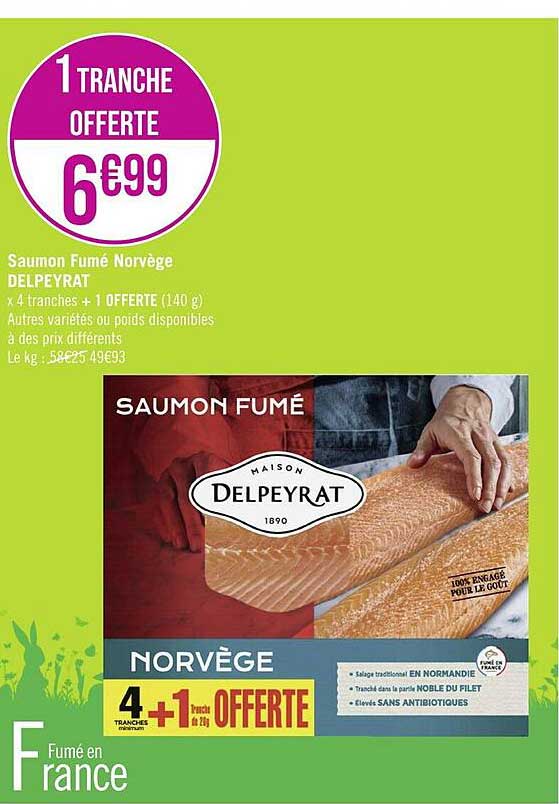 Saumon Fumé Norvège Delpeyrat