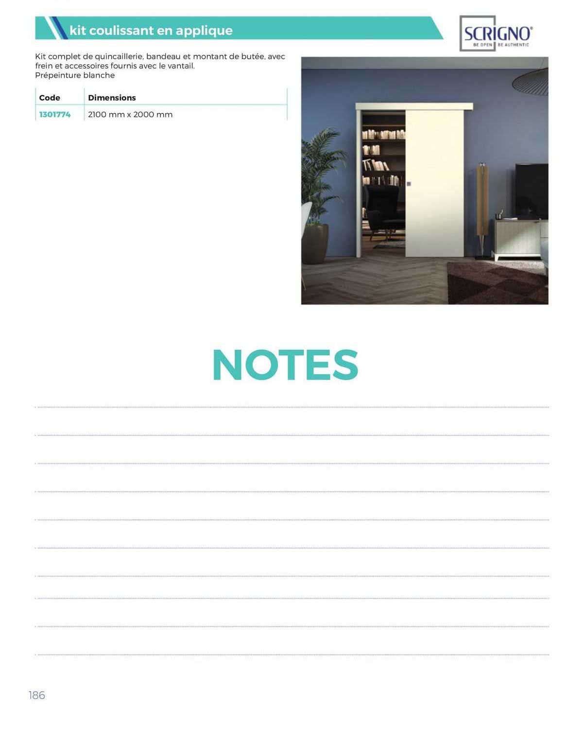 scrigno kit coulissant en applique