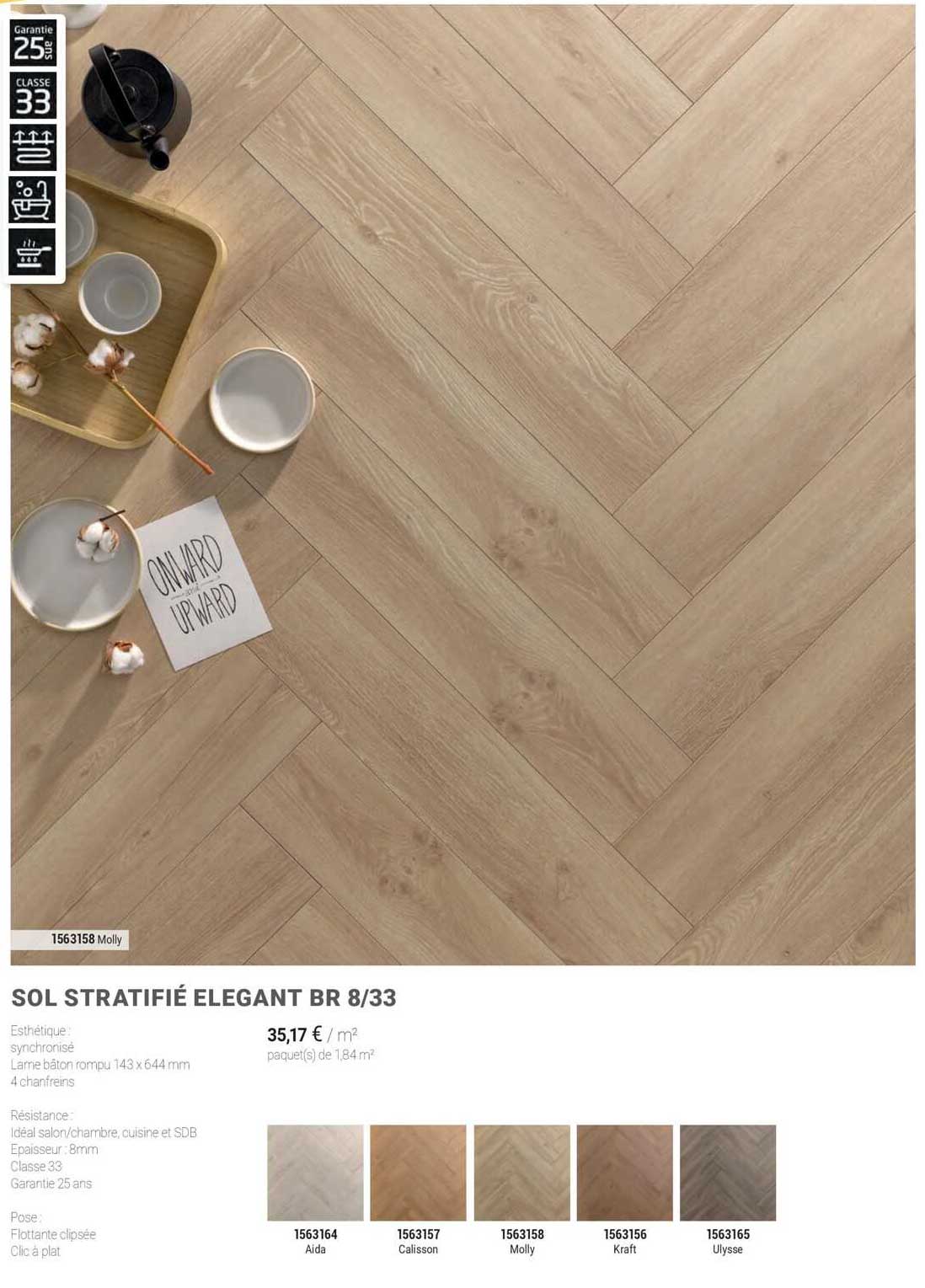 sol stratifié élégant br 8/33