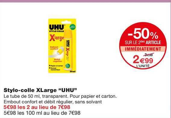 stylo-colle xlarge "uhu"