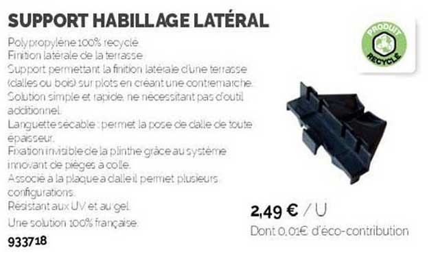Support Habillage Latéral