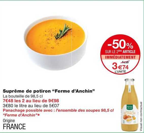 suprême de potiron "ferme d'anchin"