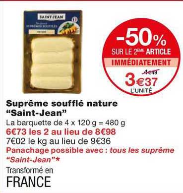 Suprême Soufflé Nature "saint-jean"