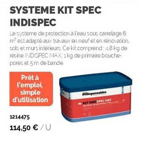 systeme kit spec indispec