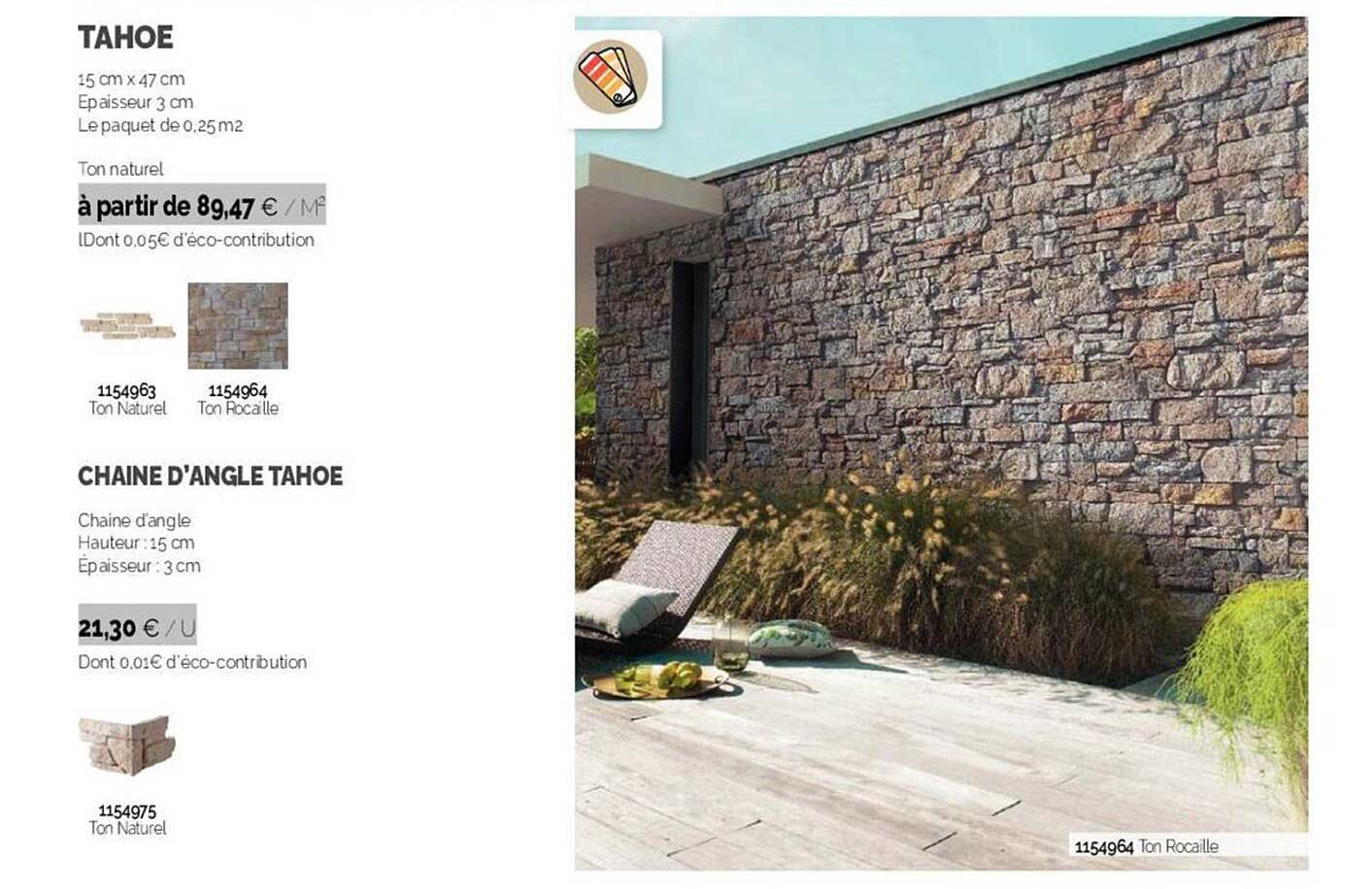 Tahoe, Chaîne D'angle Tahoe