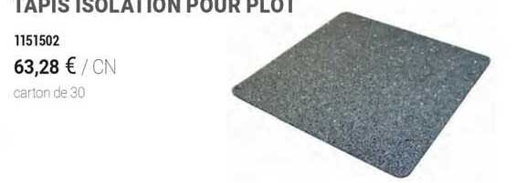 tapis isolation pour plot