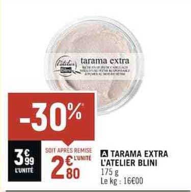 tarama extra l'atelier blini