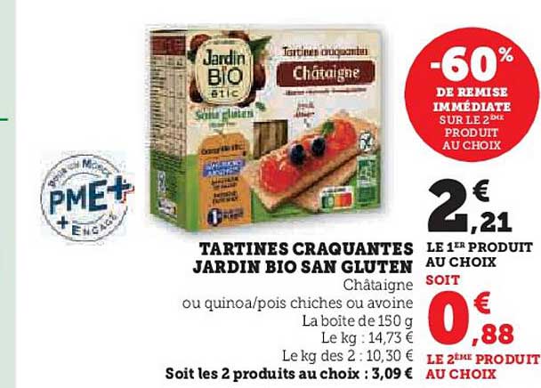 tartines craquantes jardin bio san gluten